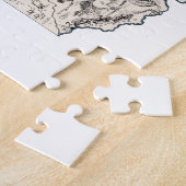 Ohio Shaped Buckeye  Ohioan Afbeelding Map Legpuzzel (Zijkant)