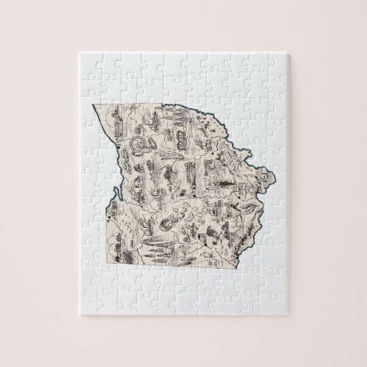 Ohio Shaped Buckeye  Ohioan Afbeelding Map Legpuzzel (Verticaal)