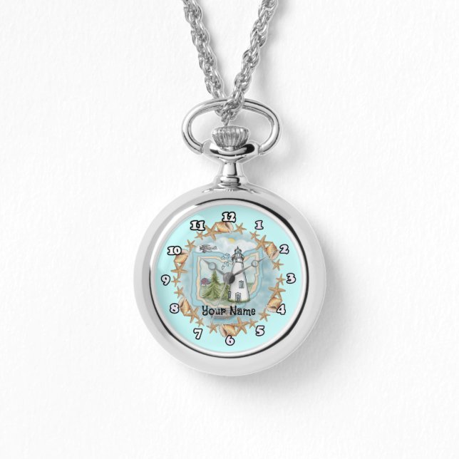 Ohio Shells Lighthouse horloge   bekijken (Voorkant)