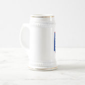 Ohio Silhouette Map - Vlaggen Bierpul (Voorkant links)