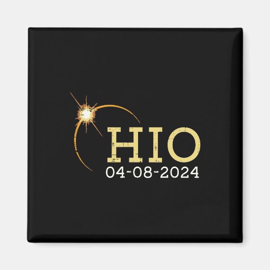 Ohio Solar Eclipse 2024 Totality April 8 Vrouwen M Magneet (Voorkant)
