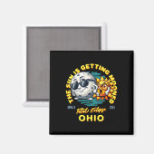 Ohio Solar Eclipse Apr 8 2024 Zon krijgt Moone Magneet (Voorkant / Achterkant)