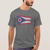 Ohio Souvenir State Flag Travel Home Pride Roots G T-shirt (Voorkant)