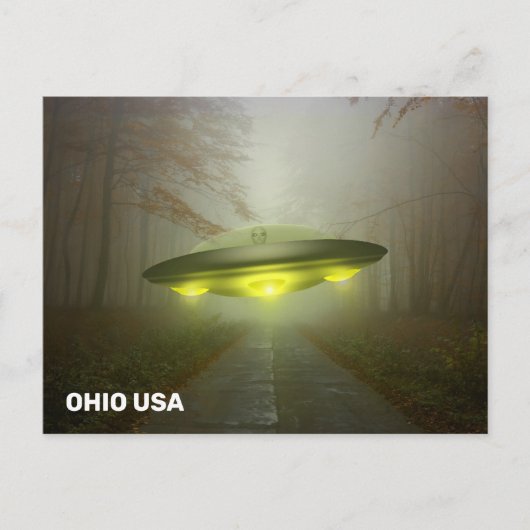 OHIO SPACESHIP UFO ART-Briefkaarten Briefkaart (Voorkant)