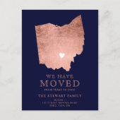 Ohio staat kaart marine roos goud verhuizen (Voorkant)