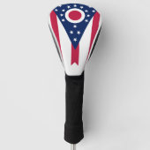 Ohio staat vlag patriottisch golfheadcover (Voorkant)