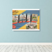 Ohio (staatskapitaal/ventilator) - grote brievenbu canvas afdruk (Insitu (Houten vloer))