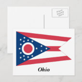 Ohio-staatsvlag Briefkaart (Voorkant / Achterkant)