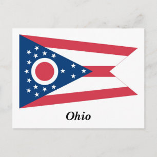 Ohio-staatsvlag Briefkaart