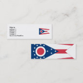 Ohio-staatsvlag Mini Visitekaartje (Voorkant / Achterkant)