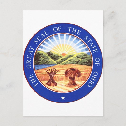 Ohio Staatszegel Briefkaart (Voorkant)
