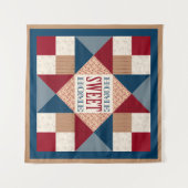 Ohio Star Quilt Block - Home Sweet Home Wandkleed (Voorkant (horizontaal))