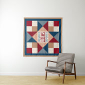 Ohio Star Quilt Block - Home Sweet Home Wandkleed (In Situ (horizontaal))