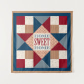 Ohio Star Quilt Block - Home Sweet Home Wandkleed (Voorkant)