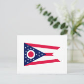 Ohio State Flag Design Decor Briefkaart (Staand voorkant)
