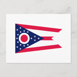 Ohio State Flag Design Decor Briefkaart