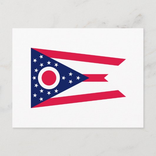 Ohio State Flag Design Decor Briefkaart (Voorkant)