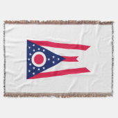 Ohio State Flag Design Decor Deken (Voorkant)