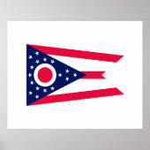 Ohio State Flag Design Decor Poster (Voorkant)