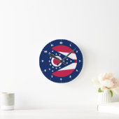OHIO STATE FLAG RONDE KLOK (Huis)