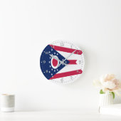 Ohio State Flag  Ronde Klok (Huis)