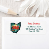 Ohio State Kerstvakantie Retouradres Etiket (Insitu)