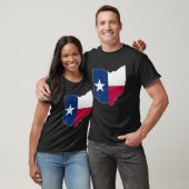 OHIO STATE MAP TEXAS TX Flag Roots Mannen Vrouwen T-shirt (Unisex)