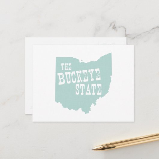 Ohio State Motto Slogan Briefkaart (Voorkant / Achterkant in situ)