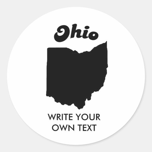 OHIO STATE MOTTO T-SHIRT RONDE STICKER (Voorkant)