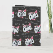 Ohio State of Buckeyes love pride Gevouwen Kaart (Achterkant)