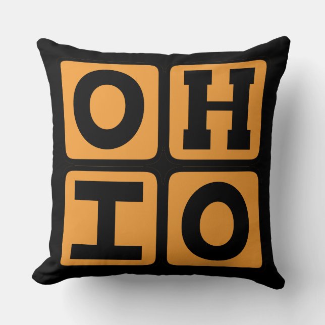 OHIO State Ohioan Buckeye VS Cincinnati Cleveland Kussen (Voorkant)