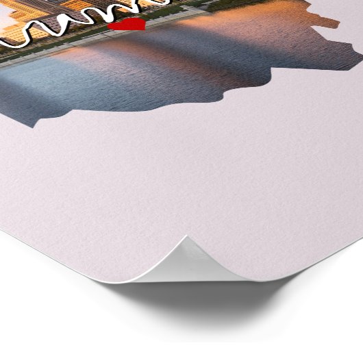 Ohio State Photo insert and town name Poster (Hoek)