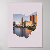 Ohio State Photo insert and town name Poster (Voorkant)