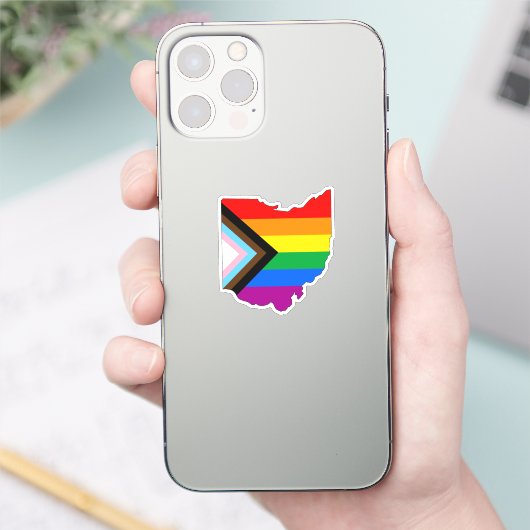Ohio State Pride LGBTQ Progress Pride Sticker (Telefoon)
