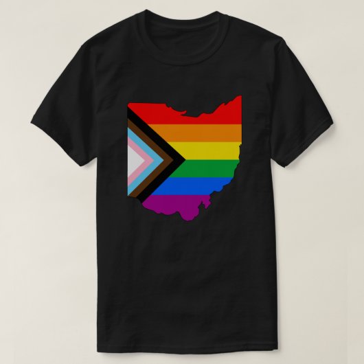 Ohio State Pride LGBTQ Progress Pride T-shirt (Design voorkant)