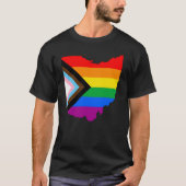 Ohio State Pride LGBTQ Progress Pride T-shirt (Voorkant)