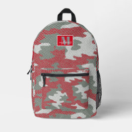 Ohio State Scarlet & Gray Camo Printed  Bedrukte Rugzak