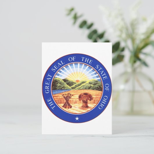 Ohio State Seal Briefkaart (Staand voorkant)