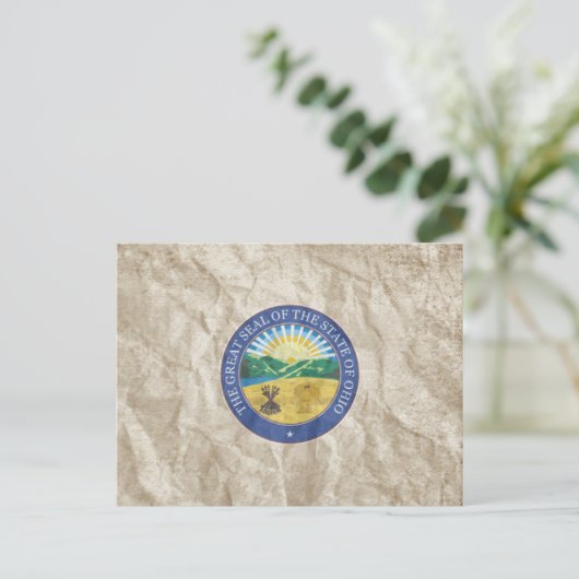 Ohio State Seal Briefkaart (Staand voorkant)