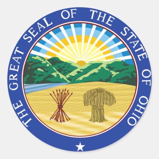 Ohio State Seal Sticker (Voorkant)