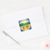Ohio State Seal Vierkante Sticker (Envelop)
