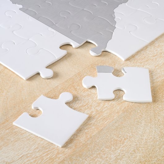 Ohio State Shape met Heart Legpuzzel (Zijkant)