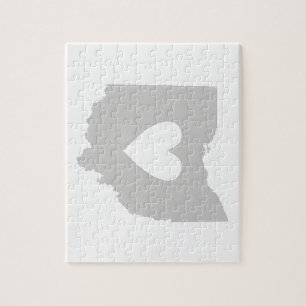 Ohio State Shape met Heart Legpuzzel