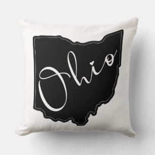 Ohio State Shape Outline - Ohio Kaart Outline Kussen