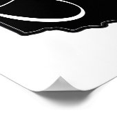 Ohio State Shape Outline - Ohio Kaart Outline Poster (Hoek)