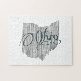 Ohio State Typografie Jigzaag Puzzle Legpuzzel
