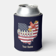 Ohio State United States Retro Map  USA