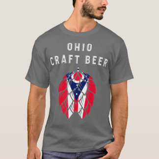 Ohio State Vlag Ambacht Bier Liefhebbers Wit T-shirt