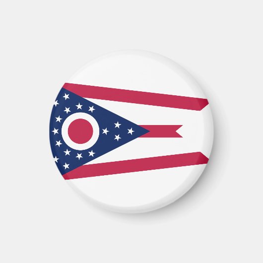 Ohio State Vlag Verenigde Staten Magneet (Voorkant)