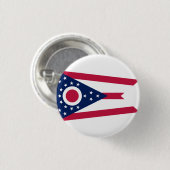 Ohio State Vlag Verenigde Staten Ronde Button 3,2 Cm (Voorkant /achterkant)